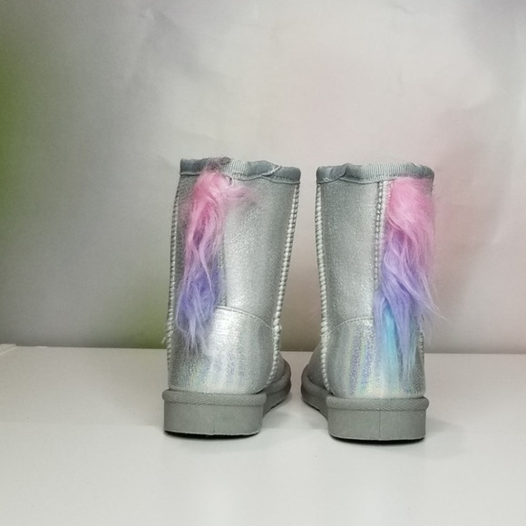 Toddler 3D Cozy Glitter Unicorn Boots Size 7T Brand New - Picture 3 of 8